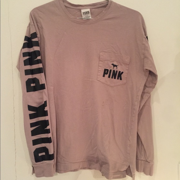 victoria secret pink long sleeve shirts